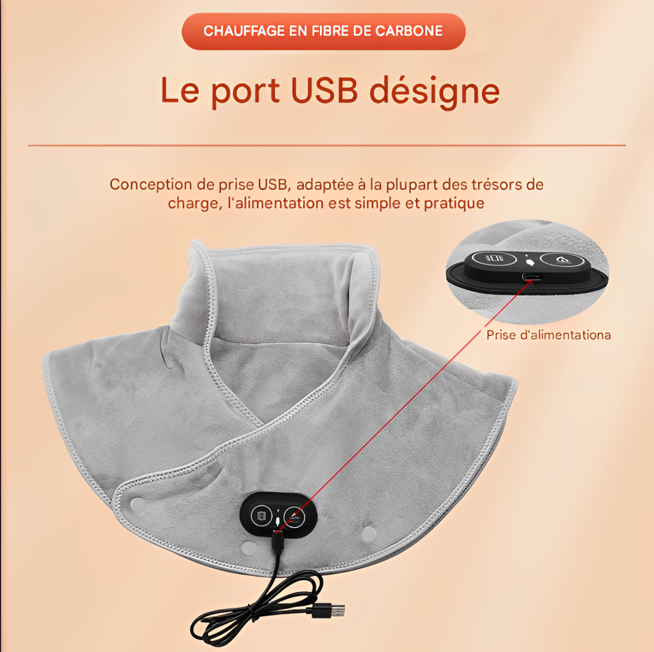 Coussin chauffant, chaleur douce, sérénité totale