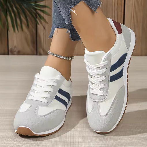 Rétro Chic - Baskets blanches style sport